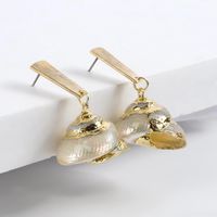 Womens Conch Fashion Trend Geometric Holiday Style  Shell Ruo Long Jewelry Earrings Nhll120561 main image 1
