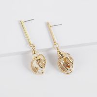 Womens Shell Simple Long Openwork Alloy-plated Edge Creative  Seashell Earrings Nhll120569 main image 3