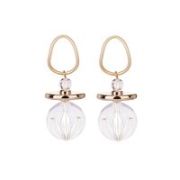 Womens Round Plating  Fashion Creative And Transparent Alloy Earrings Nhll120580 main image 5