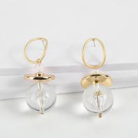 Womens Round Plating  Fashion Creative And Transparent Alloy Earrings Nhll120580 main image 3
