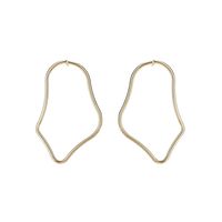 Europe Et Amérique Creative Mode Nouveau Multi-style Simple Face En Métal Creux Boucles D'oreilles De Femmes Boucles D'oreilles En Alliage Boucles D'oreilles main image 5