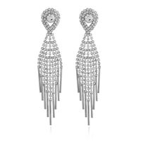 Womens Geometry Electroplating Exaggerated Tassel  Alloy Earrings Nhkq120667 main image 1