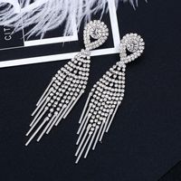Womens Geometry Electroplating Exaggerated Tassel  Alloy Earrings Nhkq120667 main image 4