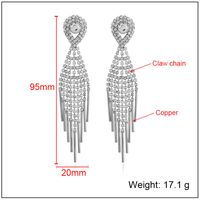 Womens Geometry Electroplating Exaggerated Tassel  Alloy Earrings Nhkq120667 main image 5