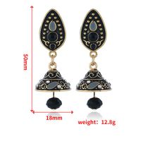 Womens Floral Rhinestone Alloy Earrings Nhkq120683 main image 5