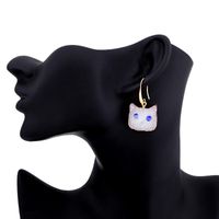 Womens Geometric Plastic Personalized Creative Cat Earrings Nhgo125154 main image 5
