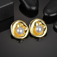 Womens Flower Inlay Beads Alloy Earrings Nhbq126318 main image 6