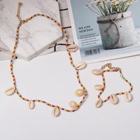 Womens Simple Ethnic Style Shell  Necklaces Nhjj126337 main image 4