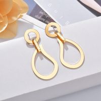 Womens Teardrop Openwork Water Droplets Plating Alloy Earrings Nhbq126372 main image 4