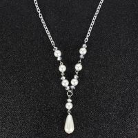 Europäischer Und Amerikanischer Außenhandels Schmuck Lange Imitation Perlen Kristall Wasser Tropfen Süße Und Süße Halskette Weiblich 10880 main image 5