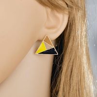 Europäische Und Amerikanische Übertriebene Dreieckige Hohle Tropf Öl Ohrringe, Damenmode, Trend Ige Ohrringe, Heiß Verkaufte Ohrringe Für Frauen main image 3
