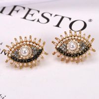 Womens Geometric Exaggerated Explosion Eyes Earrings Nhjq126443 main image 4