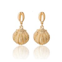 Womens Geometry Electroplating Seashell Starfish Conch Alloy Earrings Nhgy126520 main image 7