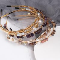 Cute Candy Color Small Stone Shell Headband Nhjj126530 main image 3