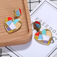 Womens Heart-shaped Electroplating Alloy Earrings Nhjq126720 main image 6