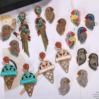 Womens Animal / Zodiac Ice Cream Alloy Rhinestone Beads Earrings Nhjq126739 main image 2