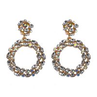Fashion Geometric Diamond Alloy Artificial Gemstones Earrings main image 18