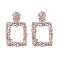 Fashion Geometric Diamond Alloy Artificial Gemstones Earrings main image 15