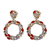 Fashion Geometric Diamond Alloy Artificial Gemstones Earrings main image 11