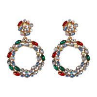 Fashion Geometric Diamond Alloy Artificial Gemstones Earrings main image 10
