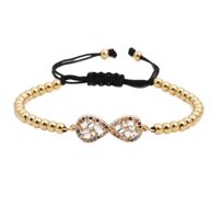 Micro-inlaid Zircon Weave Adjustable Copper Bracelets &amp; Bangles Nhyl126727 sku image 1