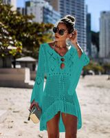 Europäischer Und Amerikanischer Neuer Hohler Strick Rock, Ausgestellte Ärmel, Strand Jacke, Sexy Bikini Bluse, Sonnenschutz Kleidung, Badeanzug main image 12