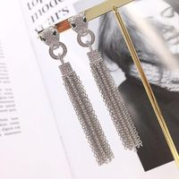 Womens Fashion Alloyen Leaves Rhinestone Earrings Nhwk126982 main image 3