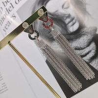Womens Fashion Alloyen Leaves Rhinestone Earrings Nhwk126982 main image 4