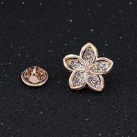 Womens Floral Rhinestone-studded Flower Plating Alloy Brooches Nhdr127358 main image 3