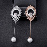 Womens Floral Copper Brooches Nhlj127373 main image 2