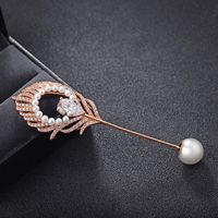 Womens Floral Copper Brooches Nhlj127373 main image 4