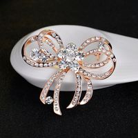 Fashion Rhinestone Bow Brooch main image 6