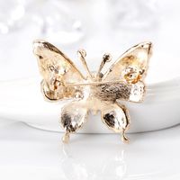 Neuer Europäischer Und Amerikanischer Modeschmuck Schwarz Schmetterlings Tropfen Öl Diamant Corsage Weibliche Legierung Diamant Galvanik Kc Spot main image 5