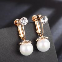 Womens Flower Beads Plating Alloy Earrings Nhlj127452 main image 1