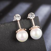 Womens Flower Beads Plating Alloy Earrings Nhlj127452 main image 3