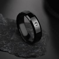 Fashion 6mm Beveled Glossy Rhinestone Couple Ring Nhhf127475 main image 6