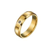 Fashion 6mm Beveled Glossy Rhinestone Couple Ring Nhhf127475 main image 7