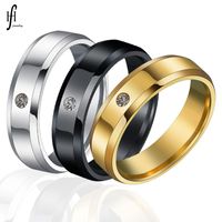 Simple Style Geometric 201 Stainless Steel Zircon 18K Gold Plated Unisex main image 1