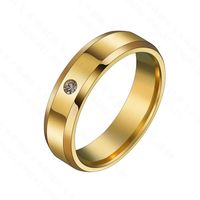 Simple Style Geometric 201 Stainless Steel Zircon 18K Gold Plated Unisex main image 6