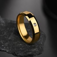 Simple Style Geometric 201 Stainless Steel Zircon 18K Gold Plated Unisex main image 9