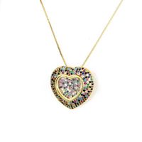 Unisex Love Micro-plated Gilt Turquoise Necklace Nhbp127480 main image 3