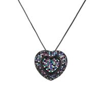 Unisex Love Micro-plated Gilt Turquoise Necklace Nhbp127480 sku image 3