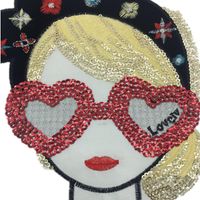 Fashion Bow Woman Embroidery Cloth Sticker Nhlt127492 main image 4