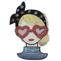 Fashion Bow Woman Embroidery Cloth Sticker Nhlt127492 main image 6