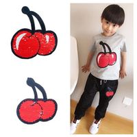 Two-color Flipable Cherry Children S Wear Sequins Nhlt127506 main image 1