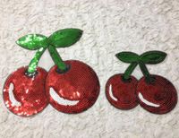 Cute Cherry Cloth Stickers Sequins Embroidered Cloth Stickers Nhlt127512 main image 3