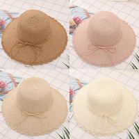 Lace Butterfly Rope Uv Protection Beach Straw Hat Nhxb127662 main image 1