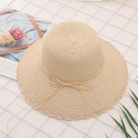 Lace Butterfly Rope Uv Protection Beach Straw Hat Nhxb127662 main image 4