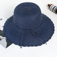 Lace Butterfly Rope Uv Protection Beach Straw Hat Nhxb127662 main image 7