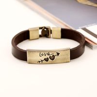 Fashion One-eyed Couple Leather Bracelets &amp; Bangles Nhpk127700 main image 4